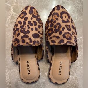Torrid Brown Leopard Print Mules